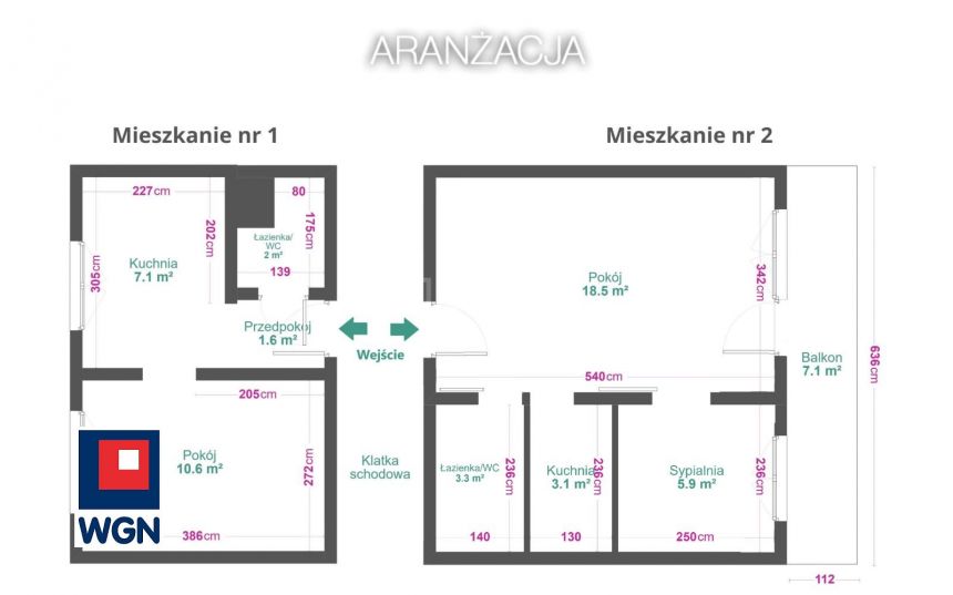 Sosnowiec Kazimierz Górniczy, 168 900 zł, 52.52 m2, z loggią miniaturka 8