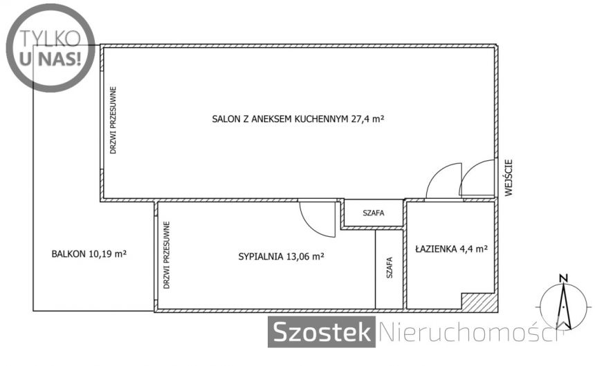 Częstochowa Parkitka, 499 000 zł, 44.86 m2, z parkingiem podziemnym miniaturka 13