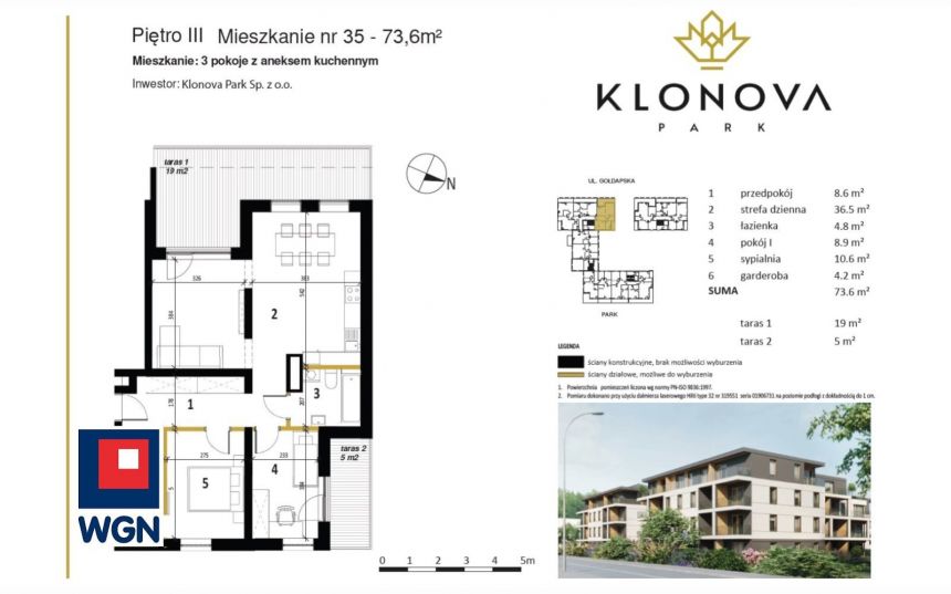 Olecko, 662 400 zł, 73.6 m2, z garażem miniaturka 3
