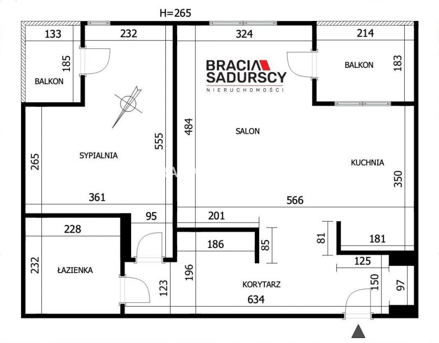 2 pok 56m2 dwa balkony nowoczesne Kliny miniaturka 4