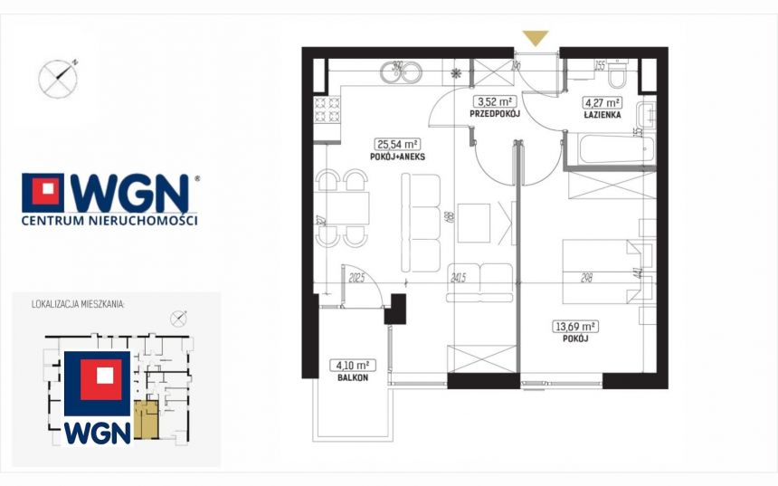 Lublin Sławin, 498 412 zł, 47.02 m2, z garażem miniaturka 2