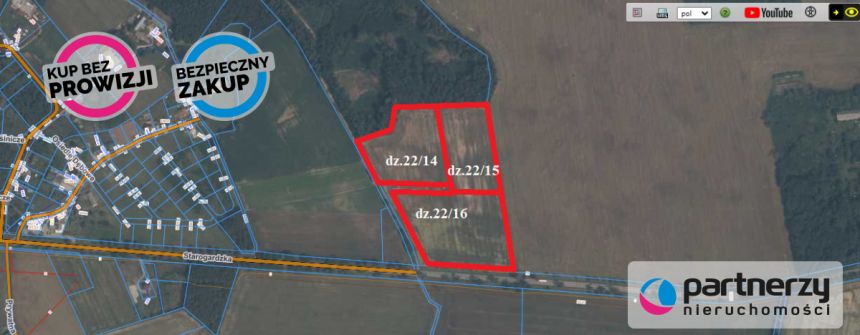 Starogard Gdański, 4 500 000 zł, 6.38 ha, przyłącze prądu - zdjęcie 1