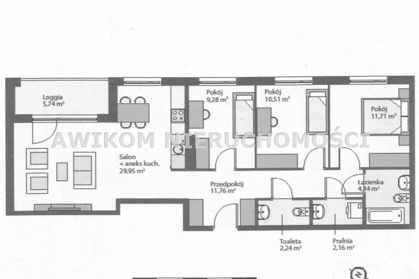 Grodzisk Mazowiecki, 934 000 zł, 81.22 m2, aneks kuchenny miniaturka 10