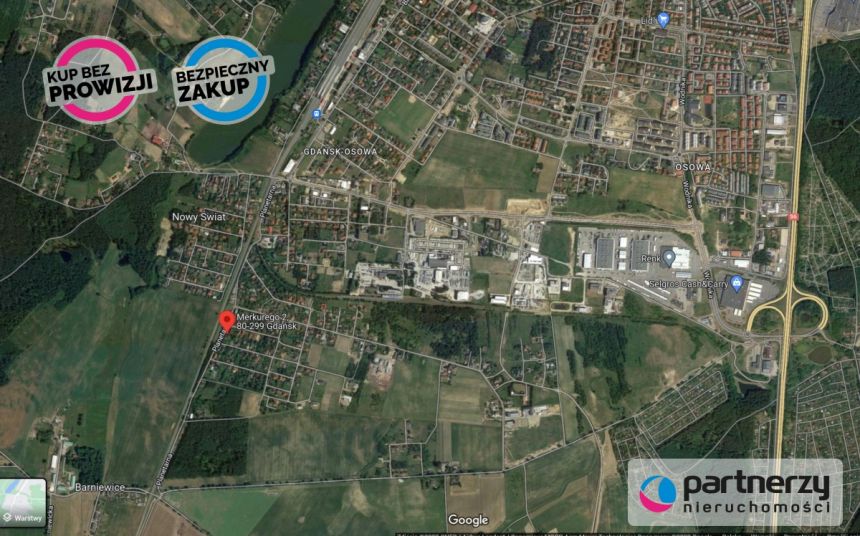 Gdańsk Osowa, 350 000 zł, 7.65 ar, droga dojazdowa asfaltowa miniaturka 3