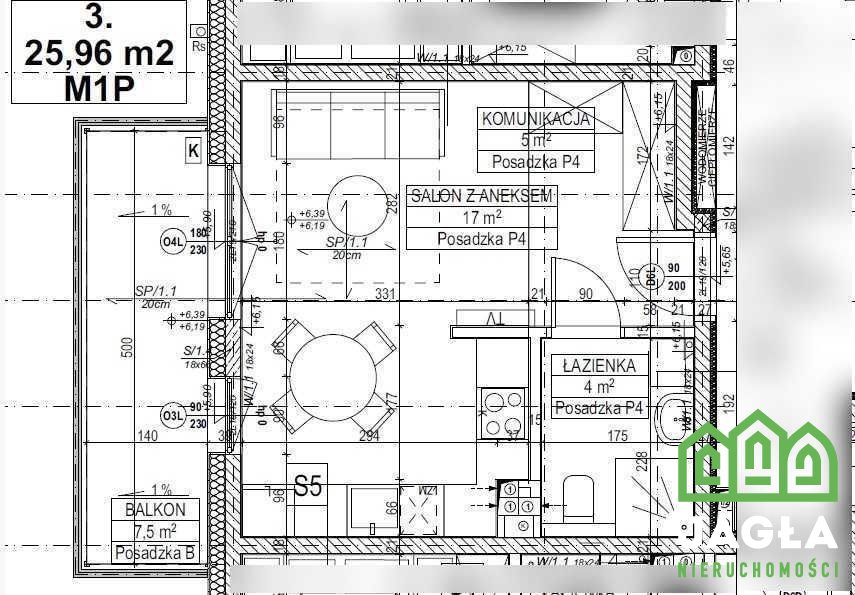 Wyżyny Nowa Cena apartamentowiec kawalerka 26m2 miniaturka 4