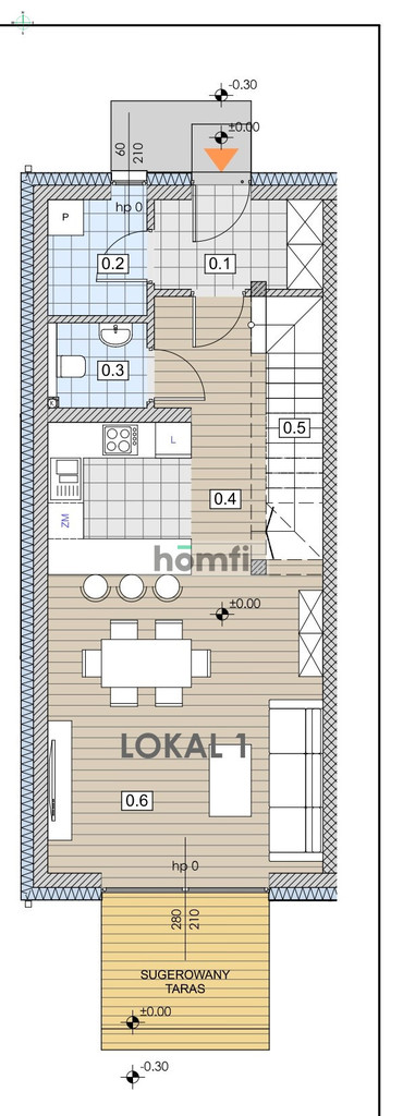 4-pokojowe mieszkanie w zabudowie szeregowej miniaturka 8