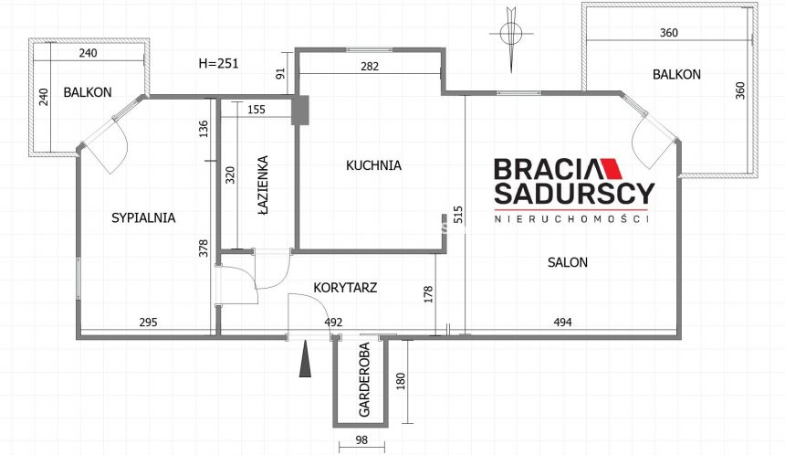 ATRAKCYJNE MIESZKANIE 65M2 RUCZAJ DWA BALKONY miniaturka 2