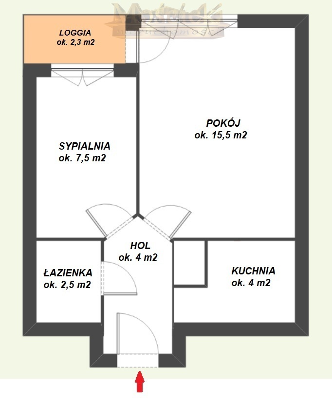 Małe mieszkanie w centrum przy Pl. Zawiszy miniaturka 7