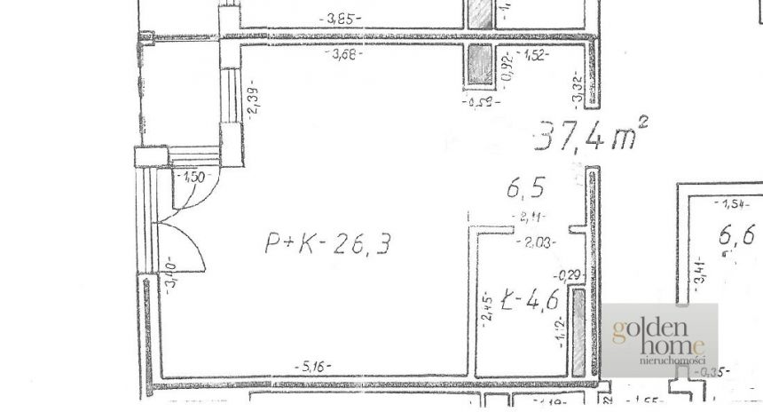 Poznań Grunwald, 1 900 zł, 37.4 m2, z balkonem miniaturka 7