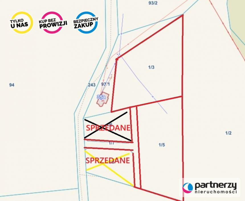 Bytów, 245 000 zł, 37.68 ar, droga dojazdowa utwardzona miniaturka 3