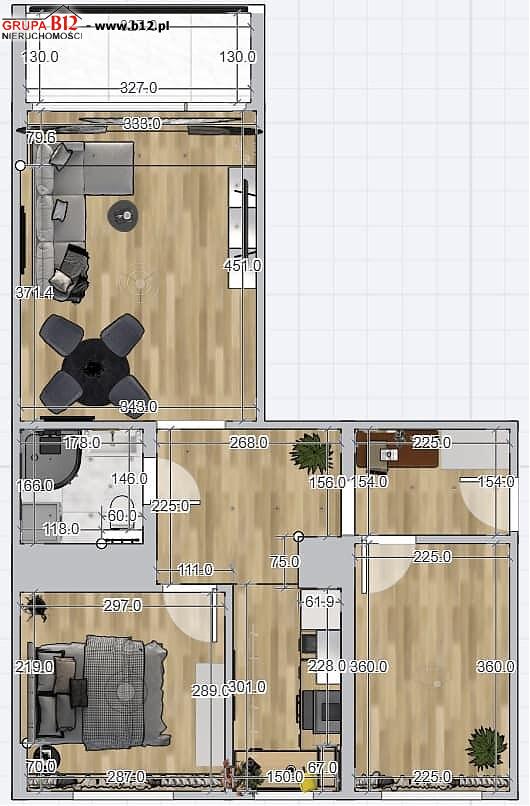 Kraków Bieżanów, 835 000 zł, 49 m2, jasna kuchnia miniaturka 2