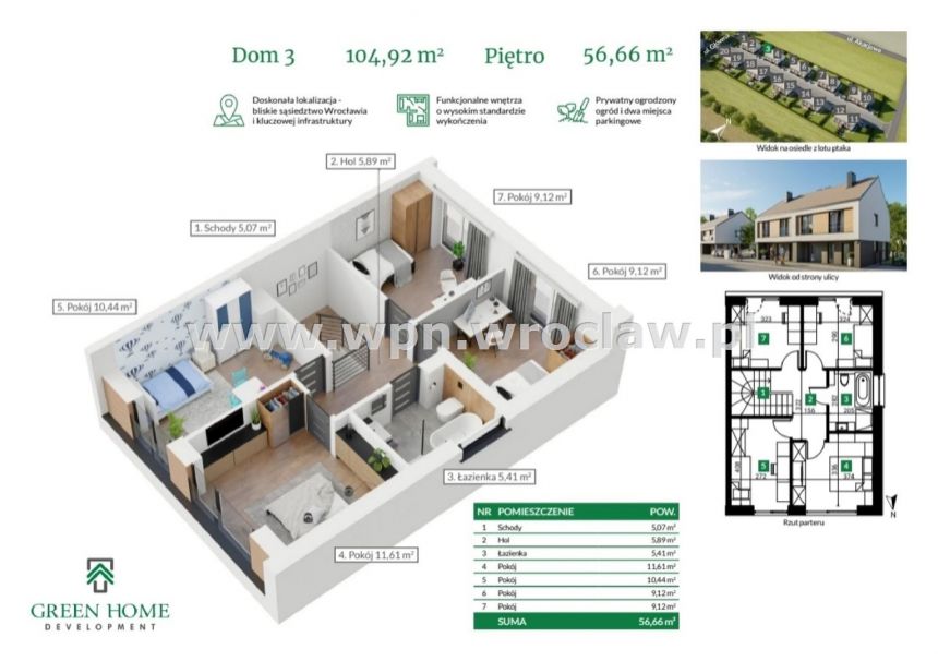 Nowe domy w zabudowie bliźniaczej, cicha okolica miniaturka 2