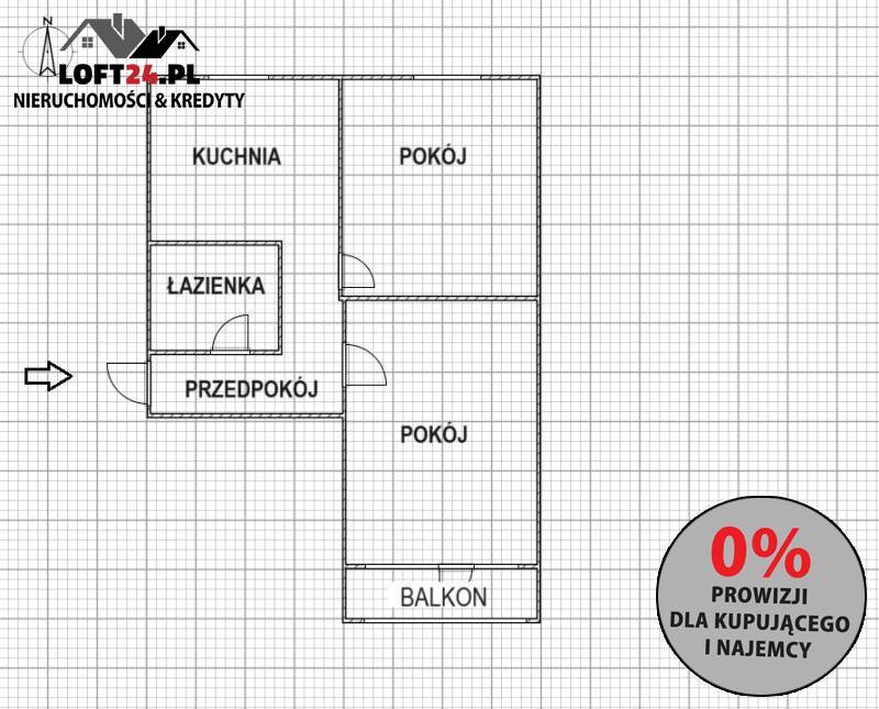 Lubin, 329 000 zł, 44.3 m2, pietro 2 miniaturka 10