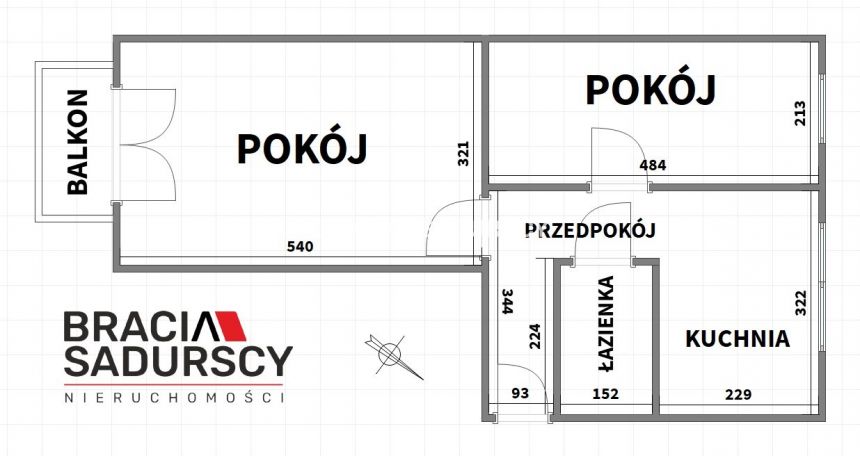 Kraków Krowodrza, 3 000 zł, 42.56 m2, w bloku miniaturka 3
