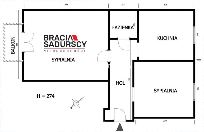 47m2, os. Wandy, Nowa Huta miniaturka 16