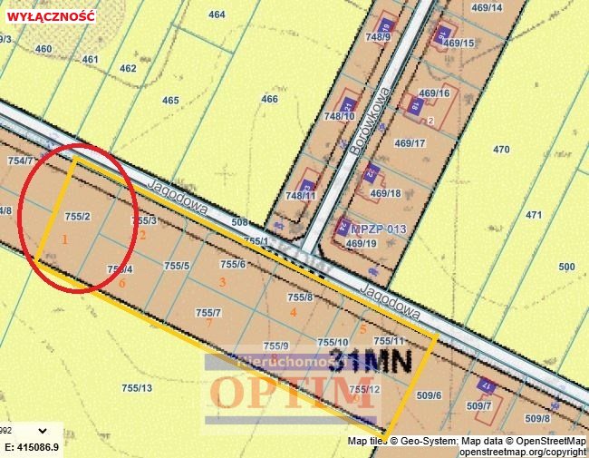 Ochodze 172 000 zł 9.67 ar - zdjęcie 1