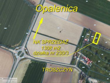 Działka budowlana 1308 m2 Troszczyn k. Opalenicy