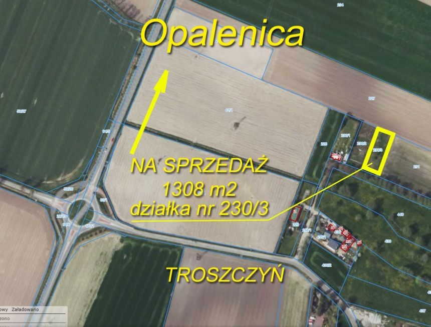 Działka budowlana 1308 m2 Troszczyn k. Opalenicy - zdjęcie 1