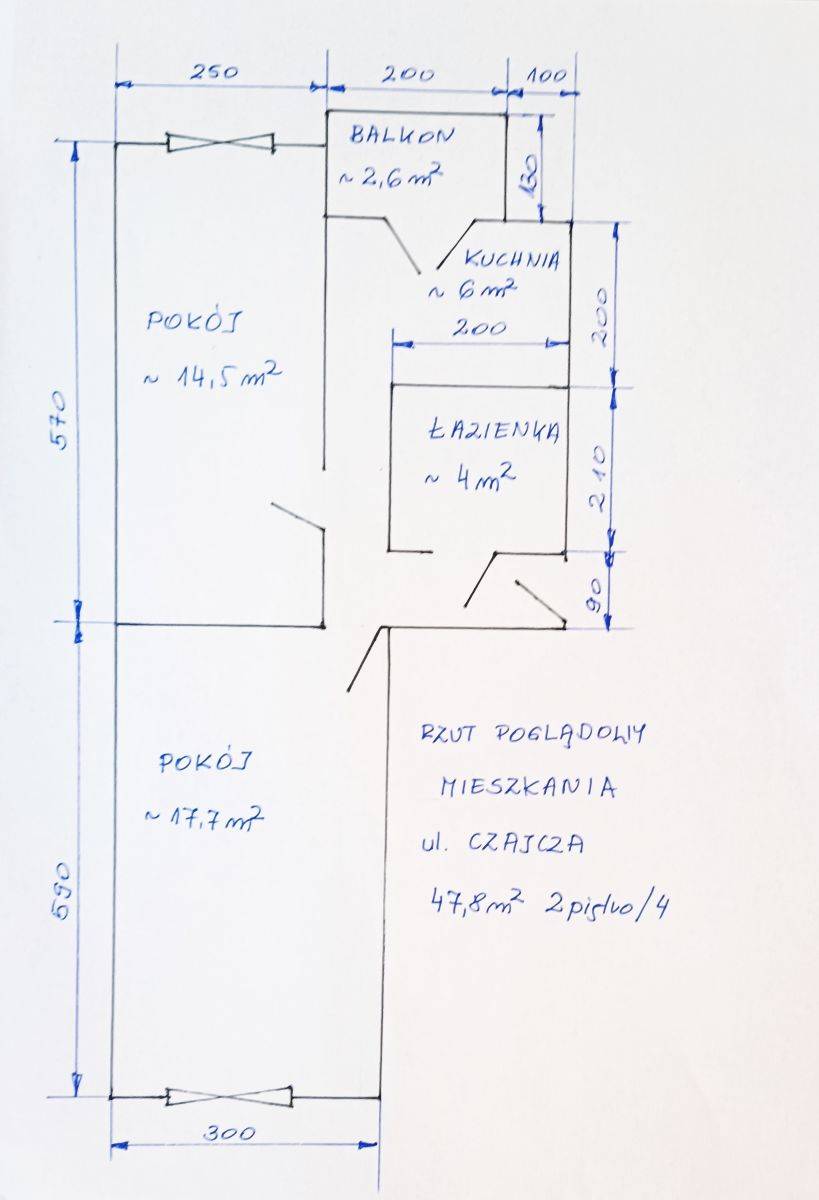Słoneczne, Dwupokojowe, Cegła, Balkon, miniaturka 11