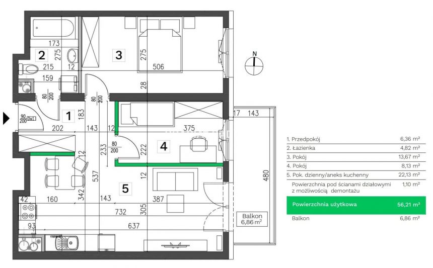 Kurdwanów - nowe mieszkania od 47-92 m2. miniaturka 3