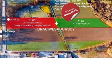 Działka inwestycyjna 82ar.