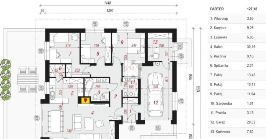 Dom parterowy 127,18 m2| Okolice Łańcuta miniaturka 3