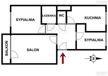 3 pokoje,oddzielna kuchnia,balkon,Białoprądnicka