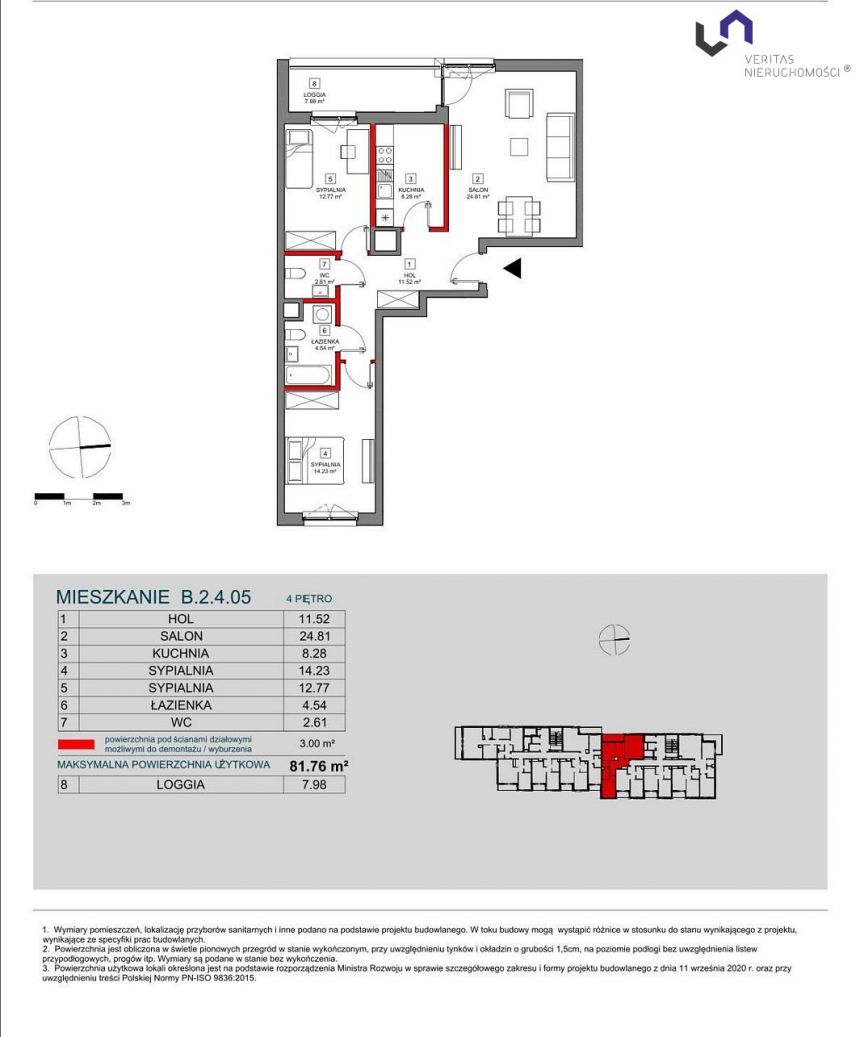 Katowice Koszutka, 691 572 zł, 81.76 m2, M3 miniaturka 2