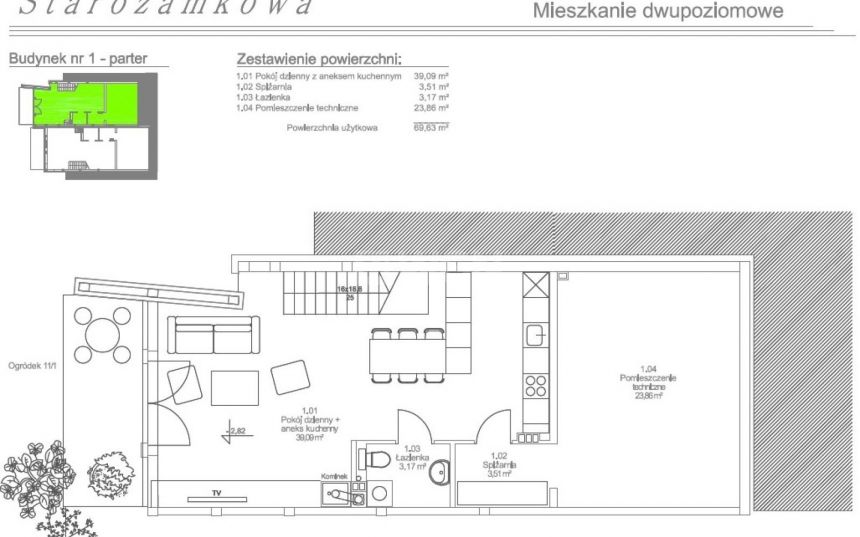Kwidzyn, 512 301 zł, 134.89 m2, kuchnia z oknem miniaturka 4