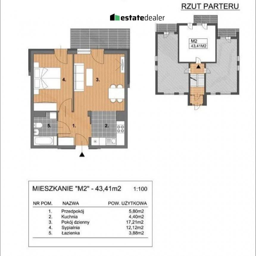 Kraków 2 900 zł 43 m2 miniaturka 2