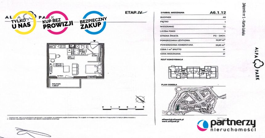 Gdańsk Piecki-Migowo, 529 000 zł, 32.81 m2, z balkonem miniaturka 17