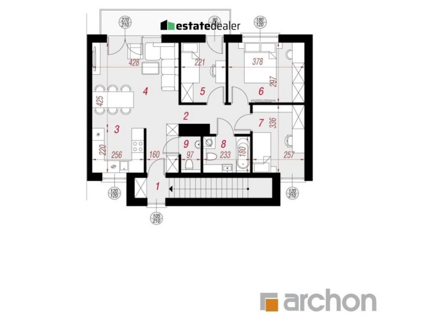 Modlniczka, 585 000 zł, 68.88 m2, pietro 1 miniaturka 6