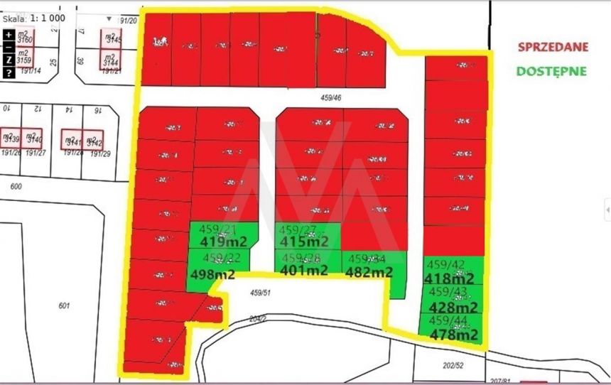 DZIAŁKA BUDOWLANA 418 M2, MPZP, CENTRUM BANINA miniaturka 5