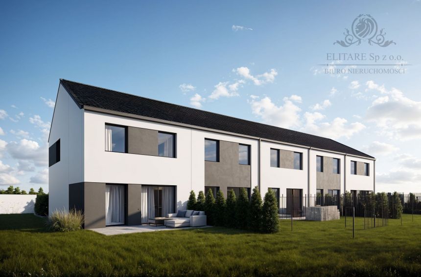 DOM szereg środkowy 102,50m2 z działką 148m2m2, Iwiny Siechnice miniaturka 2
