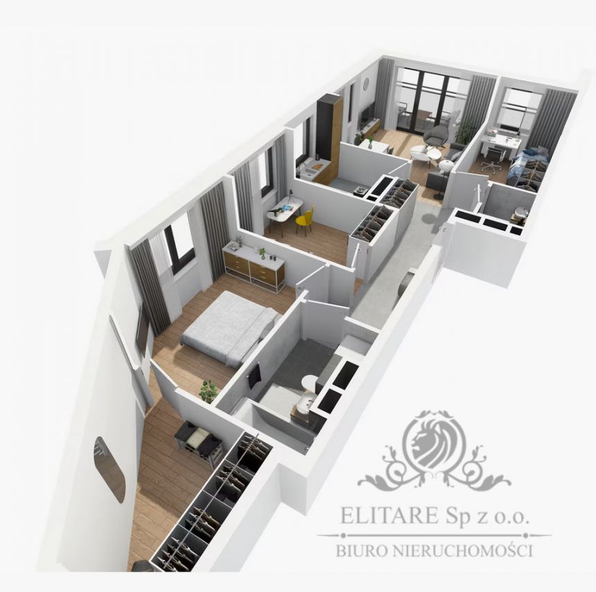Mieszkanie 4 pok.74,22m2 duży balkon/Wrocław Krzyki miniaturka 7