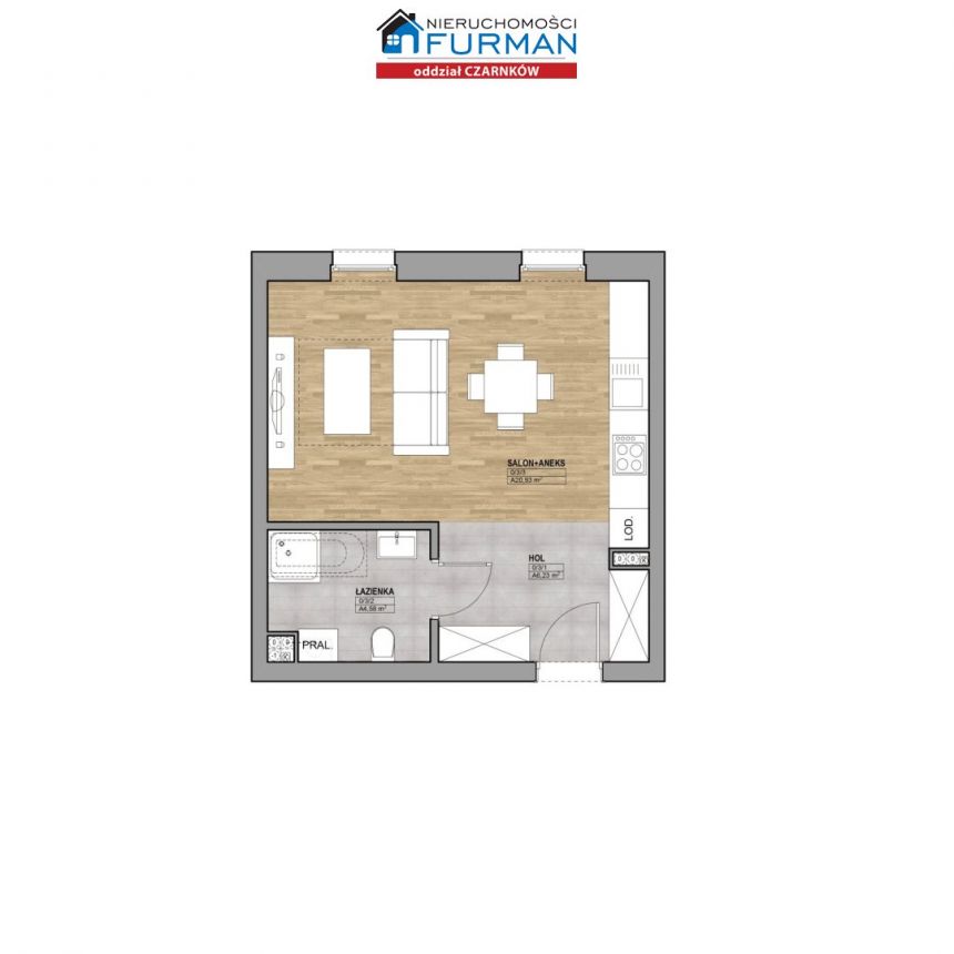 Trzcianka, 249 000 zł, 31.73 m2, bez prowizji miniaturka 2