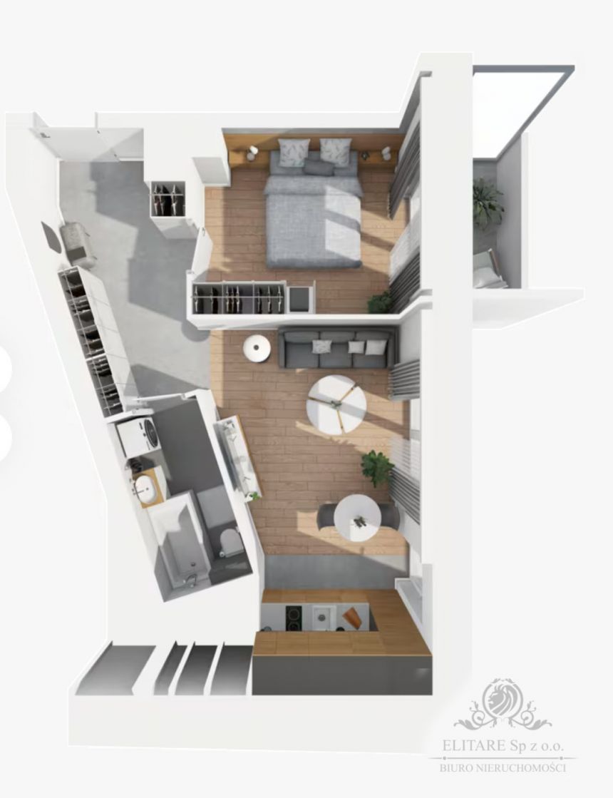 Mieszkanie 39,12m2 w inwestycji blisko Dworca Głównego/Stare Miasto miniaturka 4