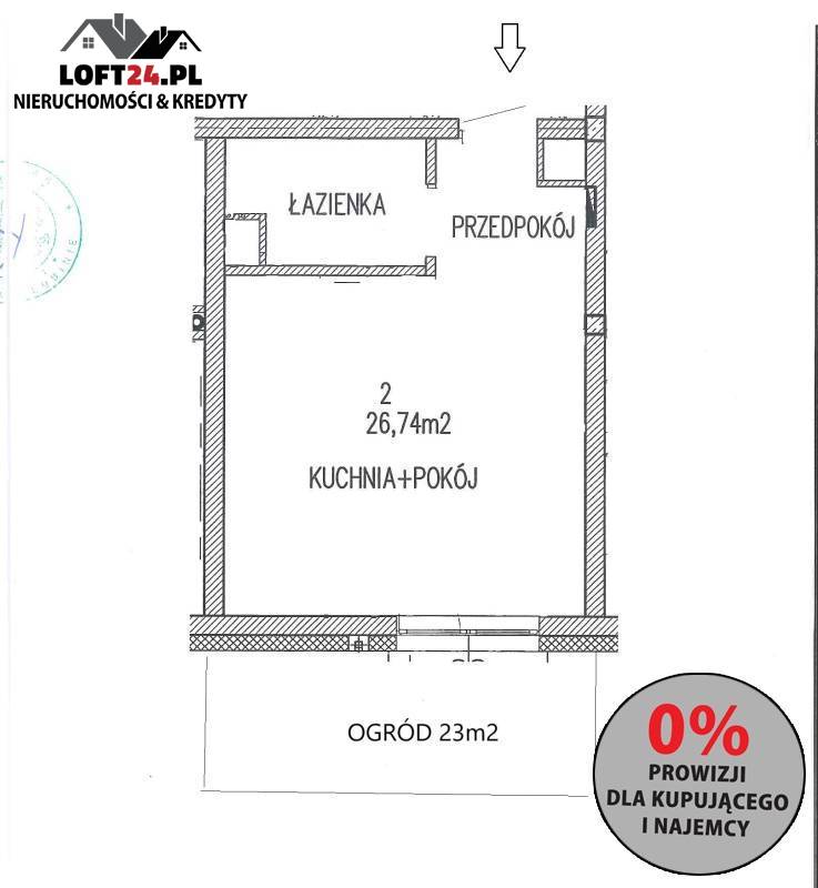 Lubin Osiedle Polne, 249 000 zł, 26.74 m2, 2 pokojowe miniaturka 6