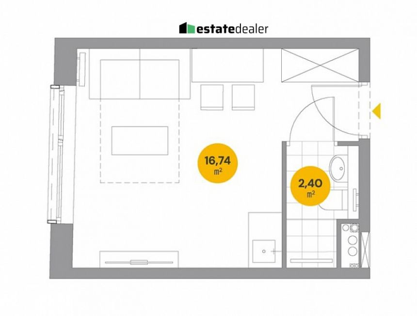 Kraków Śródmieście 400 217 zł 19.14 m2 miniaturka 2