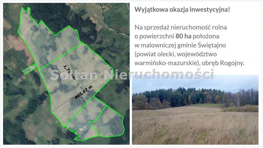 80 ha pod Hodowlę i Fotowoltaikę gmina Świętajno miniaturka 2