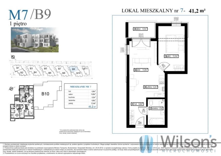 Rumia Przystań Rumia, 369 000 zł, 41.2 m2, 2 pokojowe miniaturka 3