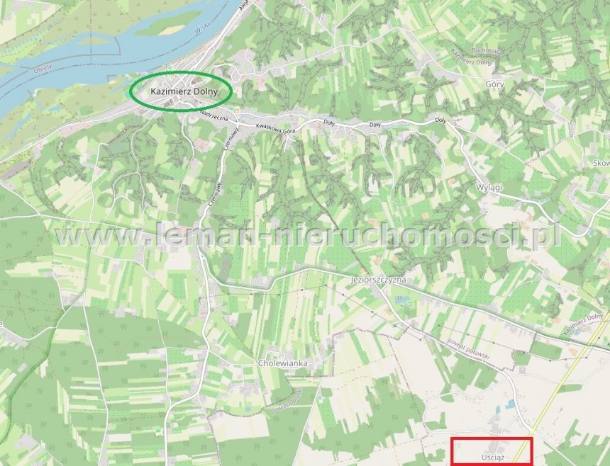 Wpaniała, szeroka działka na granicy Kazimierza D. - zdjęcie 1