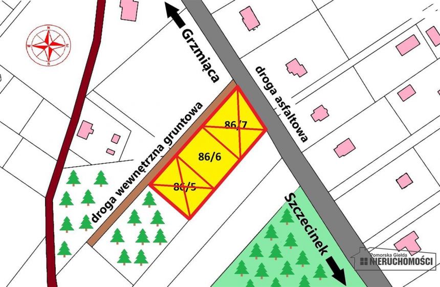 Działki na skraju wsi. Radomyśl ok. 10km od Sz-nka miniaturka 5