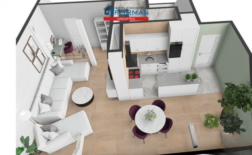 Piła Zamość, 270 000 zł, 47.89 m2, w bloku miniaturka 3