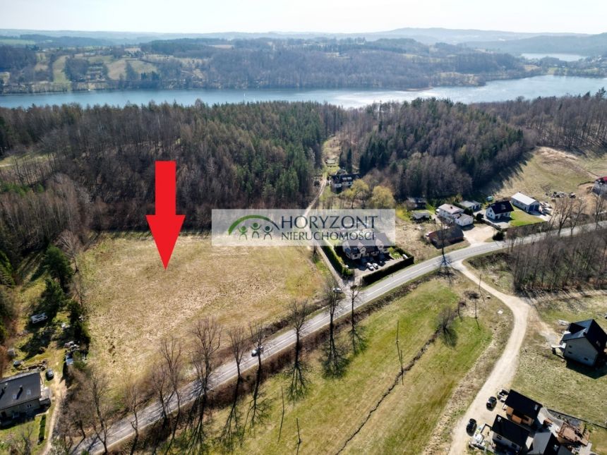 Brodnica Górna działka na wzgórzu przy lesie - zdjęcie 1