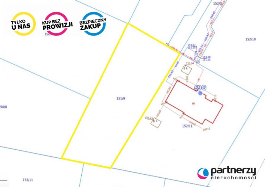 Gdańsk Osowa, 479 000 zł, 9.7 ar, droga dojazdowa utwardzona miniaturka 24