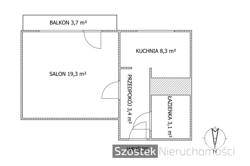 Częstochowa Osiedle Północ, 199 999 zł, 34.1 m2, pietro 4 miniaturka 16