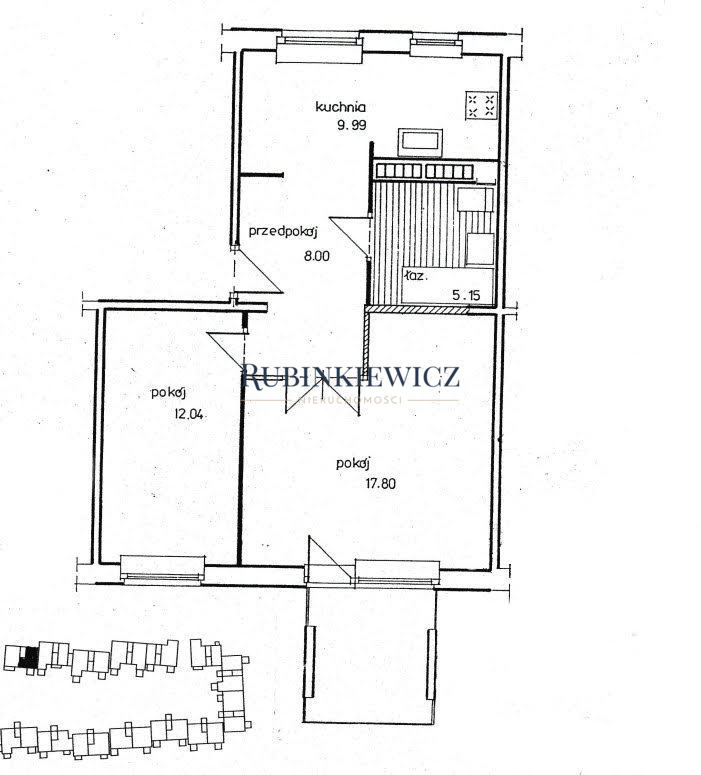 Surowieckiego53m2/4240,2pok, balkon, metro miniaturka 13