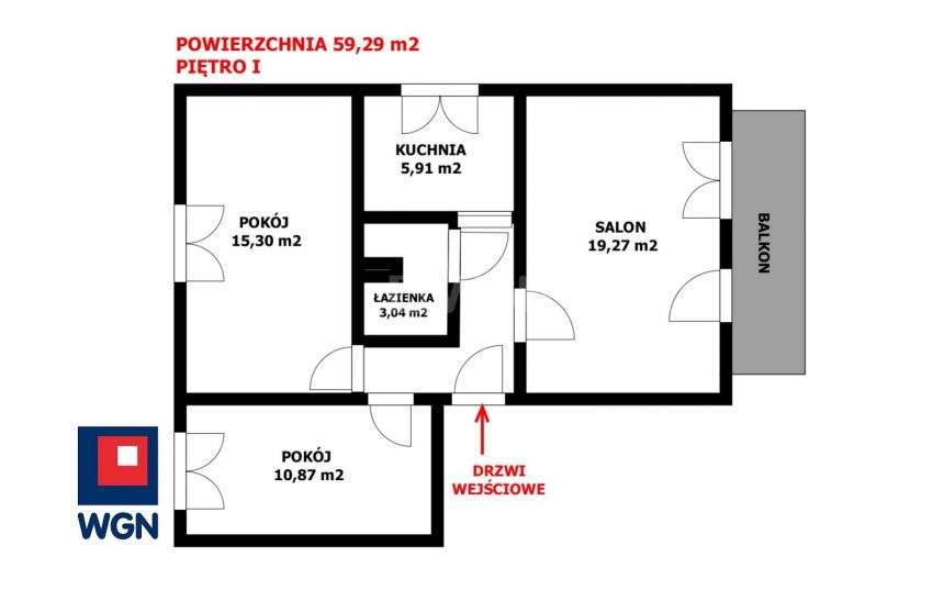 Legnica Tarninów, 369 000 zł, 59.29 m2, z garażem miniaturka 2