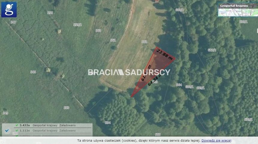 Działka budowlano - rolna u podnóża Zamku Tenczyn miniaturka 4
